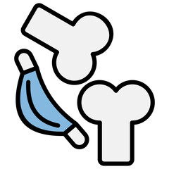 Ligament Blue Black Icon