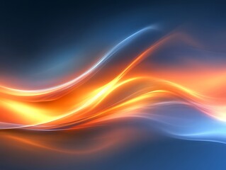 Obraz premium Abstract light waves, energy flow