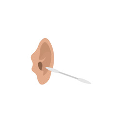 Ear and cleaning with ear stick