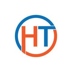 Obraz premium HT vector logo design