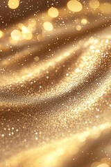 Obraz premium Golden Glitter Sparkle Background: Luxurious Festive Texture