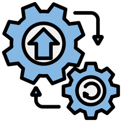 Devops Blue Black Icon