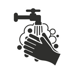 Handwashing Hygiene Icon Vector Illustration.