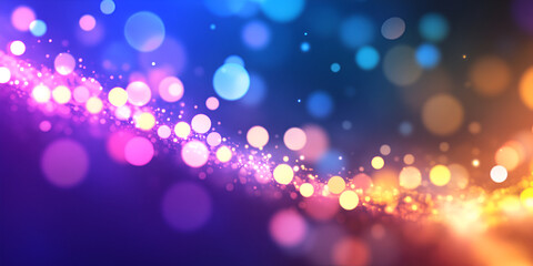 Abstract Colorful Bokeh Lights Background