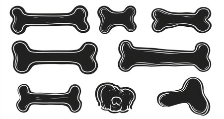 dog bone vector
