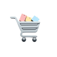 shopping cart with gifts