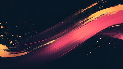 Obraz premium Abstract paint strokes, dark background, artistic