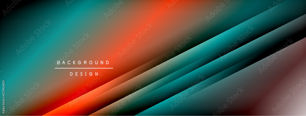 Poster Light shadow lines dynamic gradient background