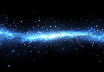 Fototapeta premium Ethereal Night Sky Filled with Glowing Stars and Cosmic Dust Showcasing the Wonders of the Universe in Stunning Clarity