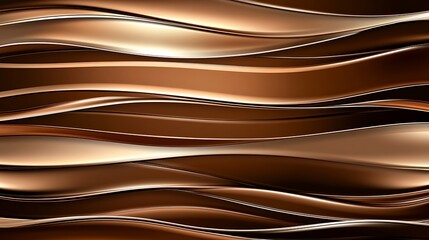 Abstract Brown Waves Curving Design Pattern