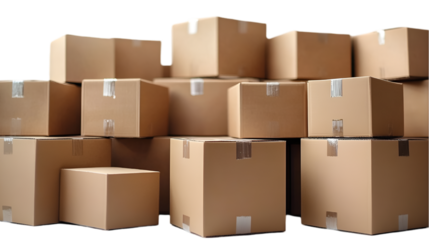 stack of cardboard boxes