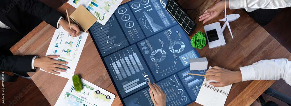 Poster business data dashboard provide business intelligence analytic for marketing strategy planning brisk