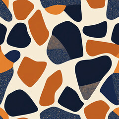 Modern Digital Illustration of Organic Shapes