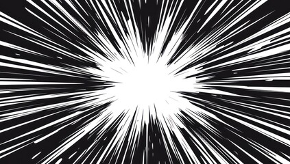 Abstract black and white radial burst effect. (1)