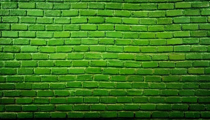 Fototapeta premium St Patricks Day green brick wall background