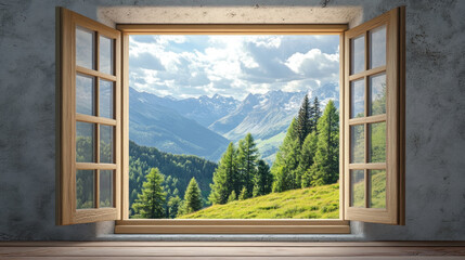 Mountain panorama window views  scenery nature landscape scene scenery wallpaper backdrop
