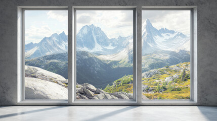 Mountain panorama window views  scenery nature landscape scene scenery wallpaper backdrop