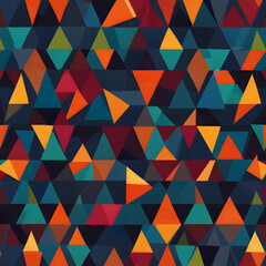 Naklejka premium Vibrant Geometric Pattern Background 