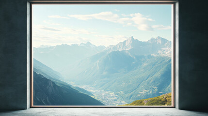 Mountain panorama window views  scenery nature landscape scene scenery wallpaper backdrop