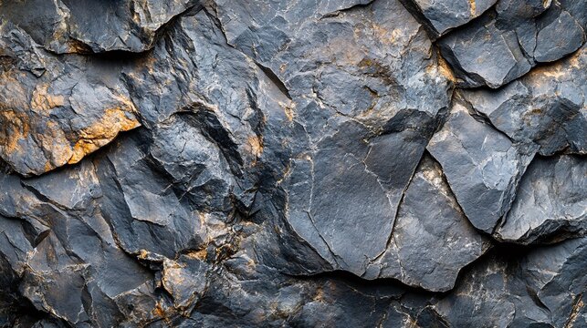 An intricate image of rugged gray and brown rock formations
