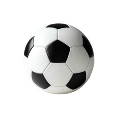 Obraz premium Iconic Black and White Soccer Ball Design Isolated on Transparent Background.