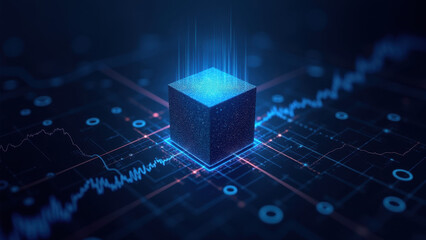 Digital Cube Data Center Network Tech - Abstract technology visuals