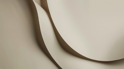 Fototapeta premium Taupe paper background boasting a soft, grainy texture and subtle curves. This background provides a warm, earthy aesthetic that can enhance a wide range of design works, from rustic to modern project