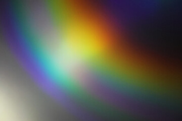 Light waves interference effect, color diffraction grating abstract background. Iridescent blurred holographic surface.