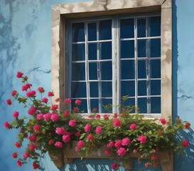 window with flowers