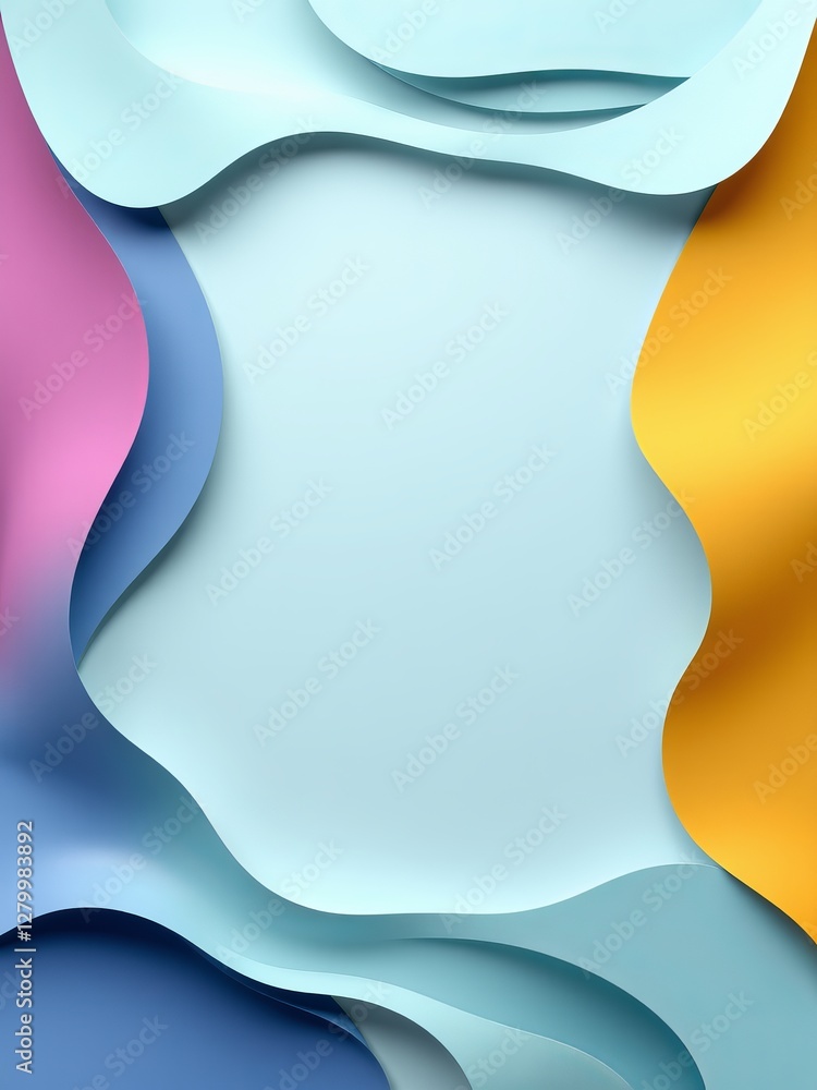 Aufkleber vibrant colorful background with diverse shapes creating an energetic and playful abstract art scene