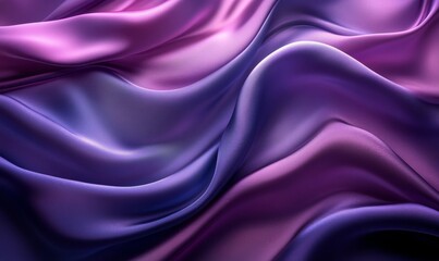 Obraz premium Silk Light Waves Background, Generative AI