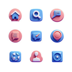 vector set of web icons