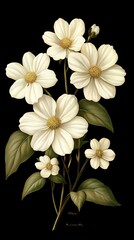 Elegant cream cosmos floral bouquet