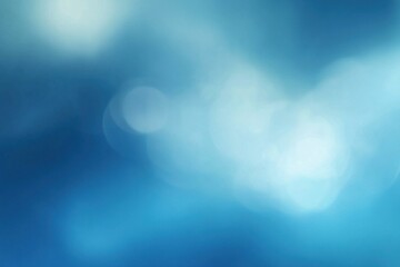 Abstract blue bokeh background with soft light.