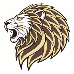 Angry Lion Esports Mascot Logo Vector | Gaming Illustration