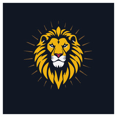 A cool lion logo illustration, sport team, basketball team