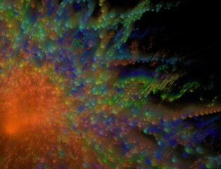 Imaginatory fractal abstract background Image
