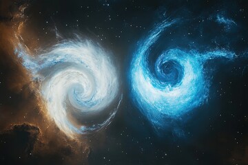 spiral galaxy in space