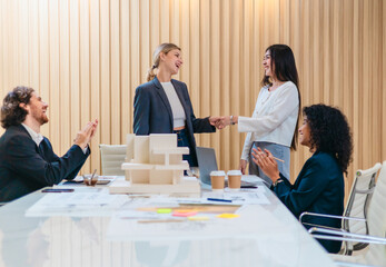 Architecture Team Discussing Sustainable Building Design