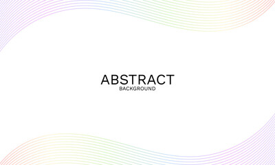 Gradient Wave Lines on White Canvas, a Modern Aesthetic Harmony