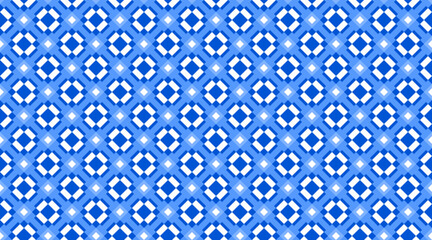 Harmonious blue and black geometric arrangement with dynamic shapes