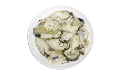 牡蠣盛り合わせ皿（黄）