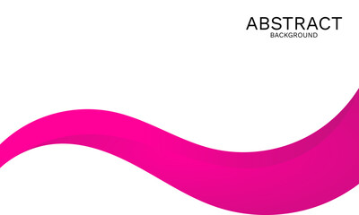 Elegant wave design with vibrant pink and white for modern background