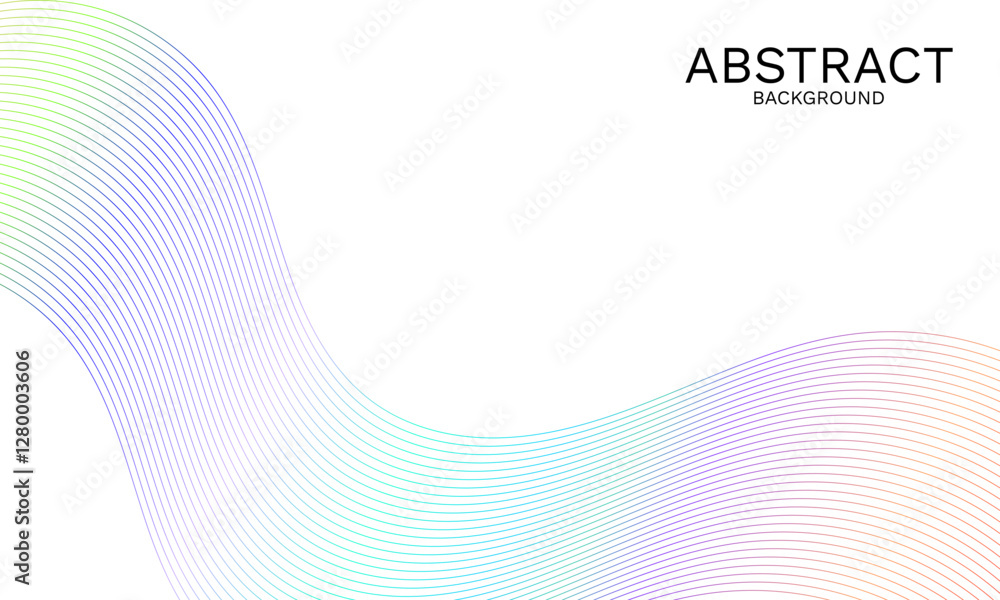 Poster gradient wave lines minimalist backdrop for modern presentations