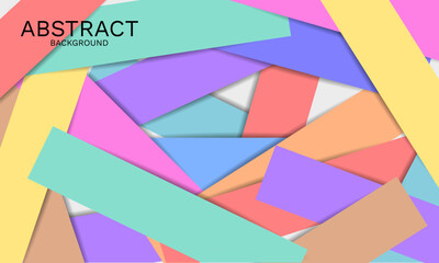 Dynamic pastel overlapping rectangle shapes abstract modern background