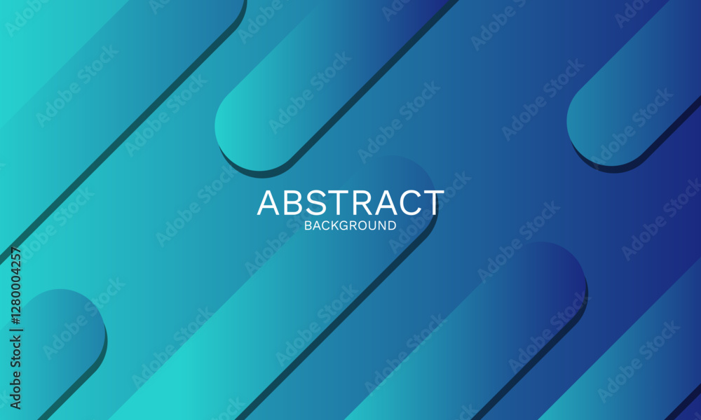 Poster dynamic blue gradient with elongated capsule shapes background design
