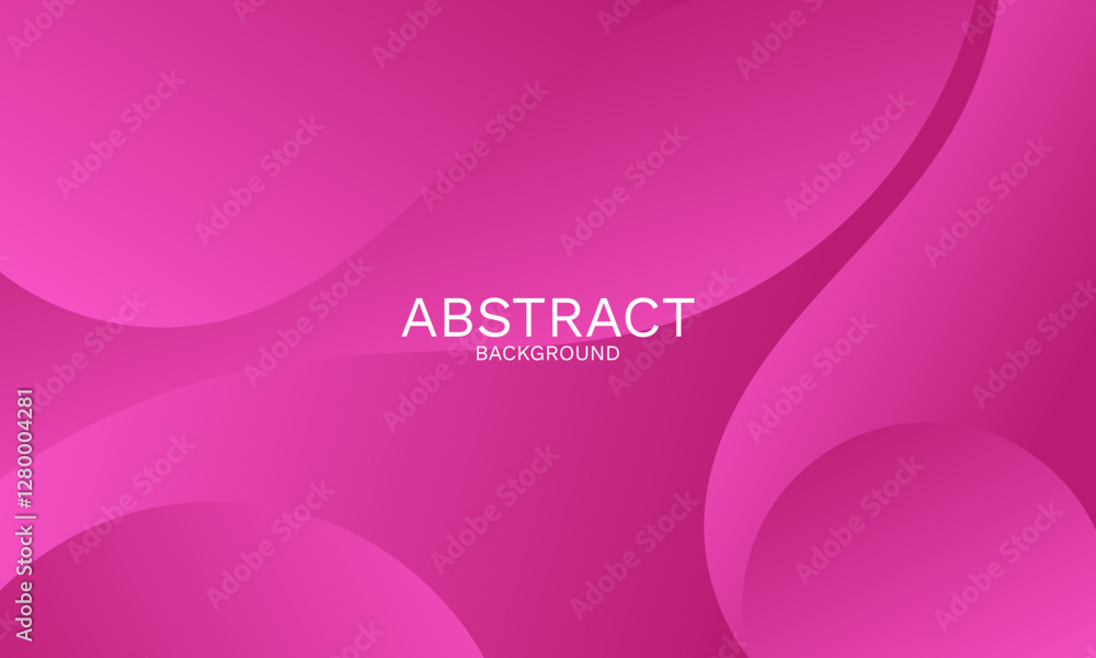 Poster elegant pink gradient backdrop with flowing curved shapes overlaying