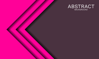 Obraz premium Modern geometric abstract background with vibrant pink and dark brown