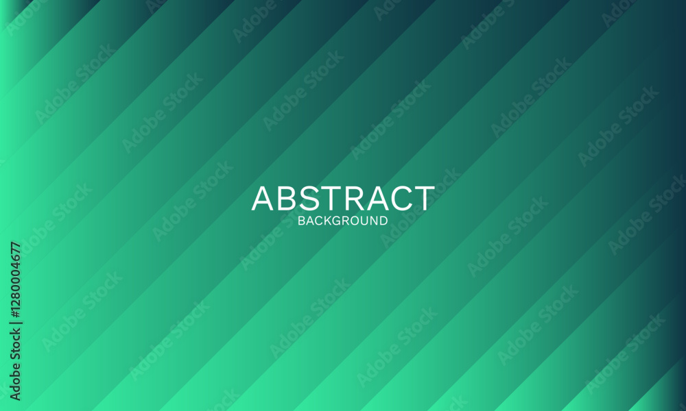 Poster modern slanted line pattern in serene teal gradient background design