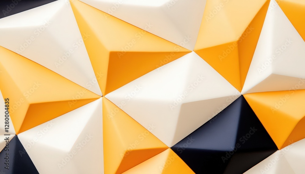 Poster abstract geometric gold and gray triangular texture